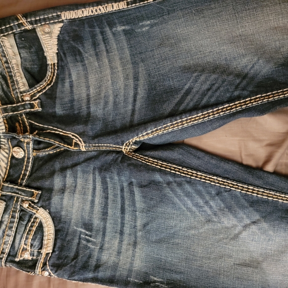 Rock Revival Denim - Rock Revival Dark Blue Boot Cut Jeans